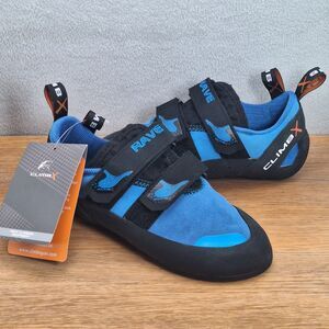Climb X Rave Strap Climbing Shoes Blue EU 38 Men 6 Women 7 EU 38 NWT Rock